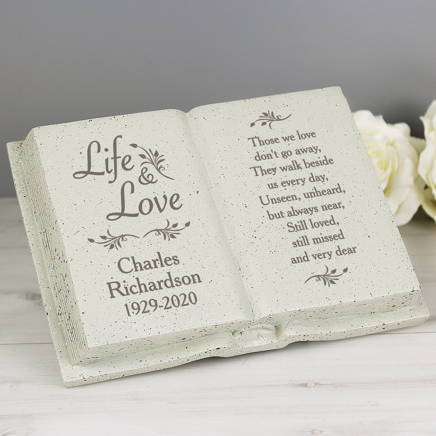 Personalised Life & Love Memorial Book - Personalise It!
