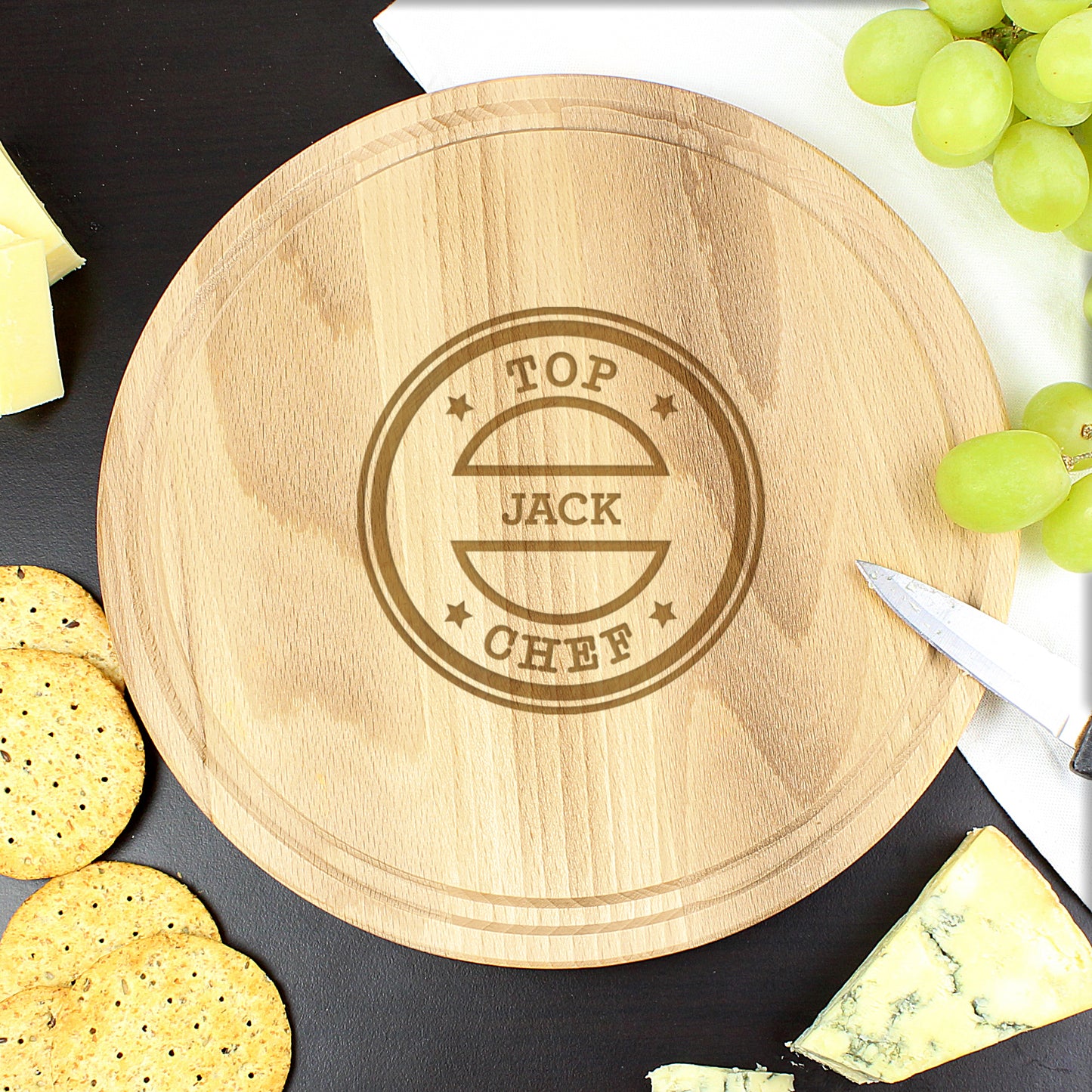 Personalised Top Chef Large Chopping Board - Personalise It!