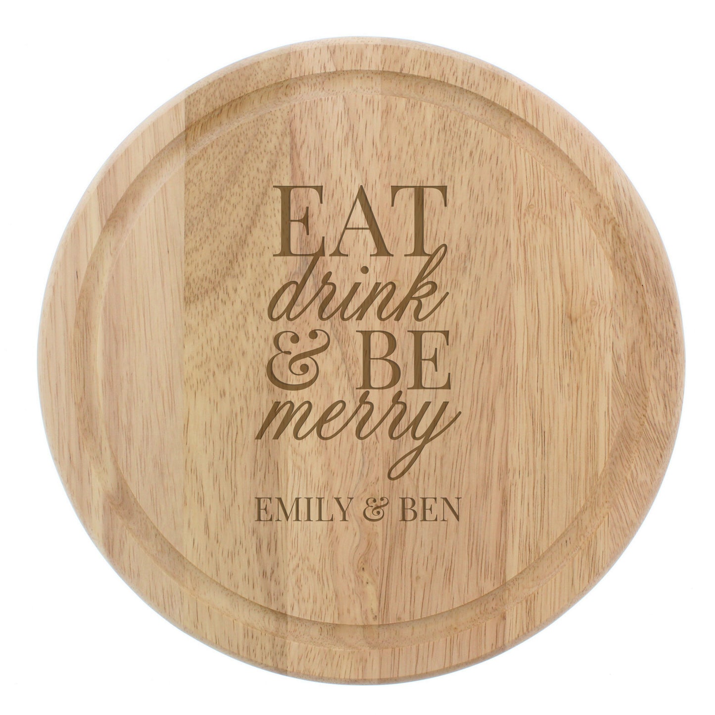 Personalised Eat Drink & Be Merry Rectangular Chopping Board - Personalise It!