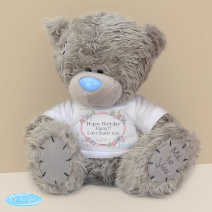 Personalised Me To You Bear 'Floral' - Personalise It!