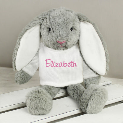 Personalised Name Only Bunny Rabbit - Pink - Personalise It!