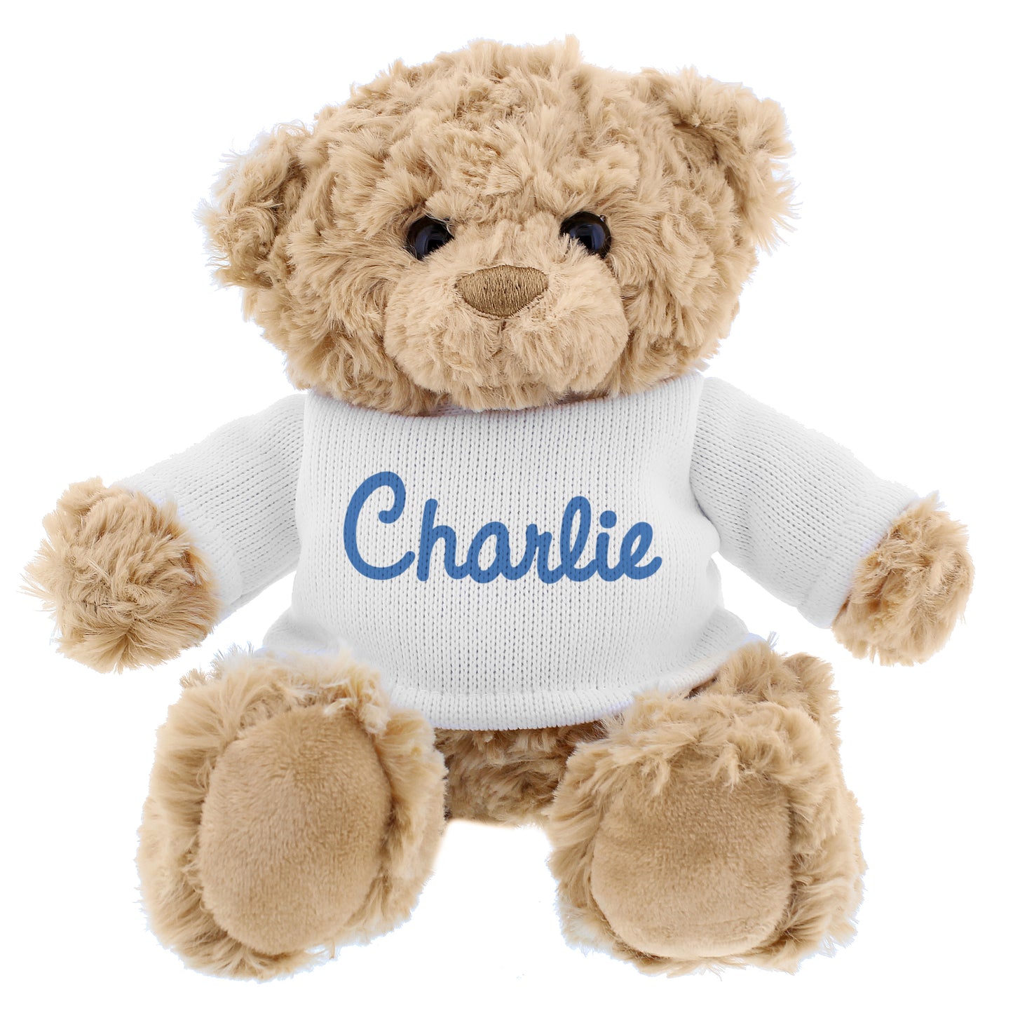 Personalised Blue Name Only Teddy Bear - Personalise It!