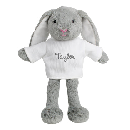 Personalised Name Only Bunny Rabbit - Grey - Personalise It!