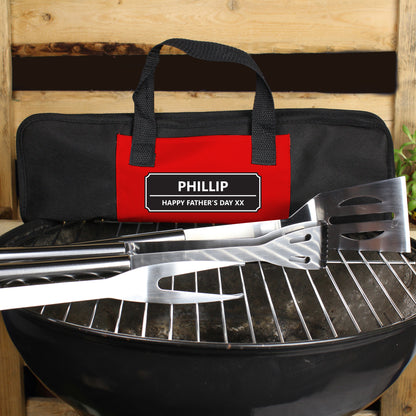Personalised Classic Stainless Steel BBQ Kit - Personalise It!