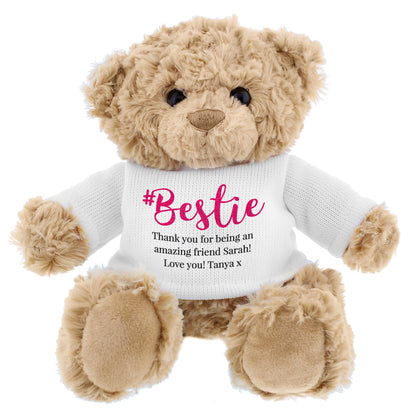 Personalised #Bestie Teddy Bear - Personalise It!