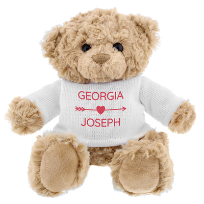 Personalised Couple In Love Teddy Bear - Personalise It!