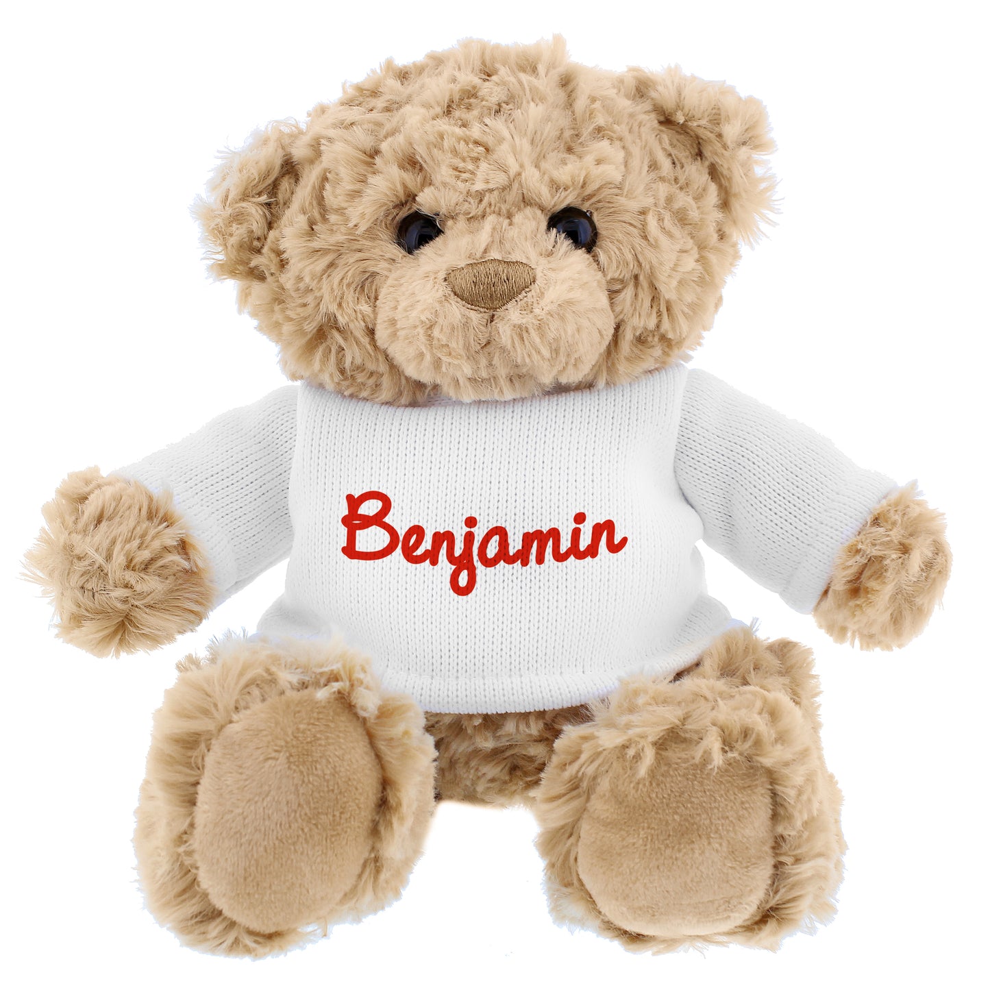 Personalised Name Only Teddy Bear - Red - Personalise It!