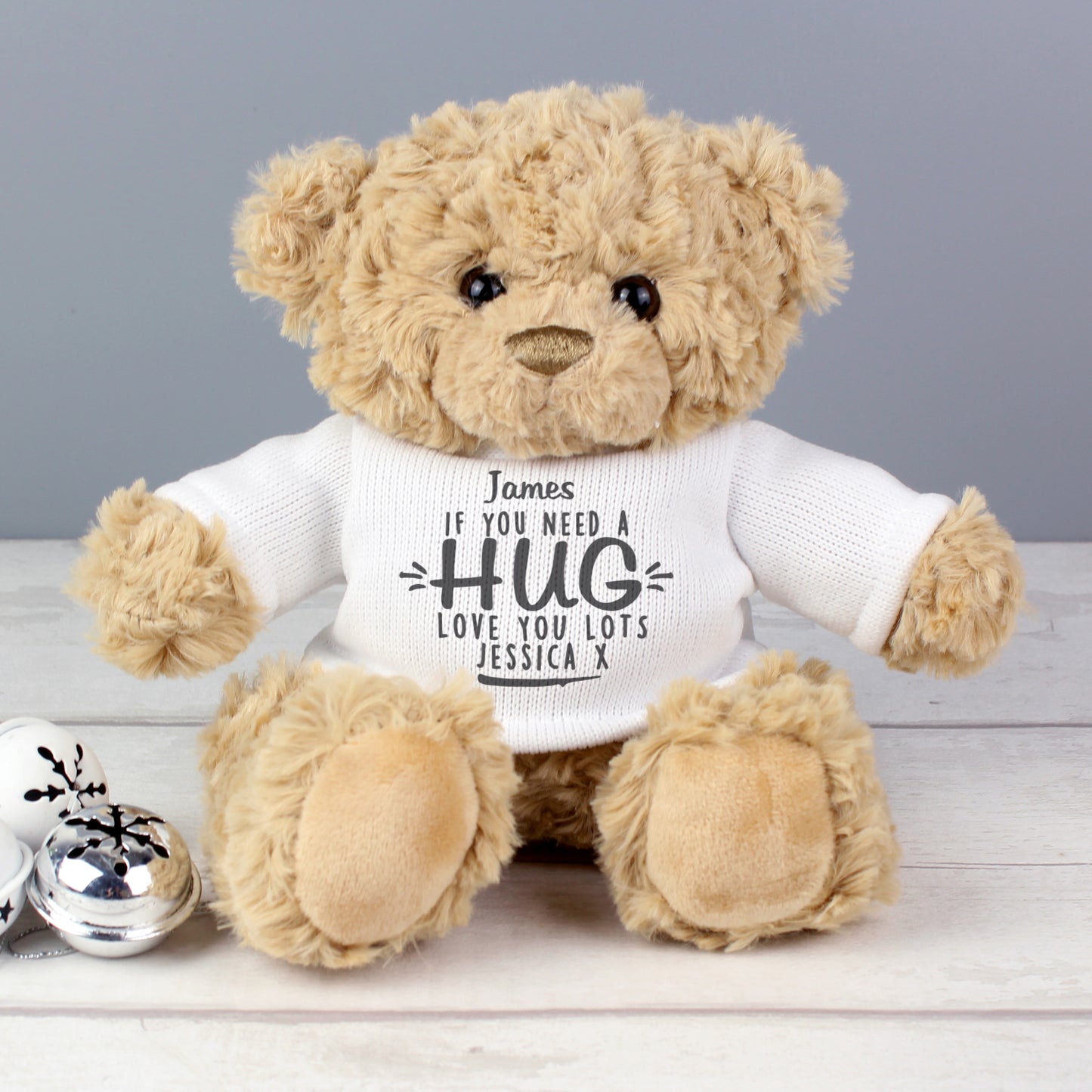 Personalised If You Need A Hug Teddy Bear - Personalise It!