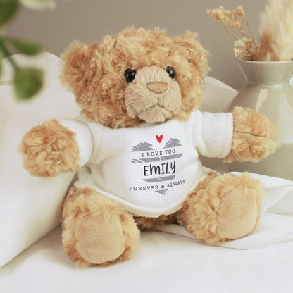 Personalised Valentine's Day Teddy Bear - Personalise It!