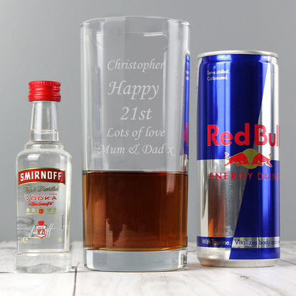 Personalised Vodka and Red Bull Gift Set - Personalise It!