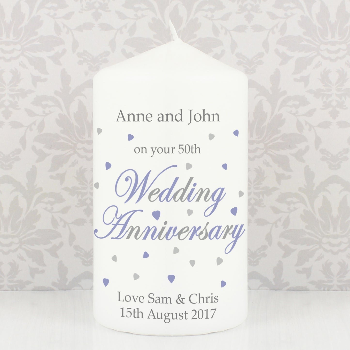 Personalised Anniversary Candle - Personalise It!
