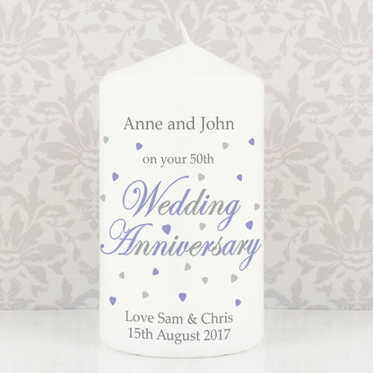 Personalised Anniversary Candle - Personalise It!