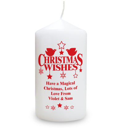 Personalised Christmas Wishes Candle - Personalise It!