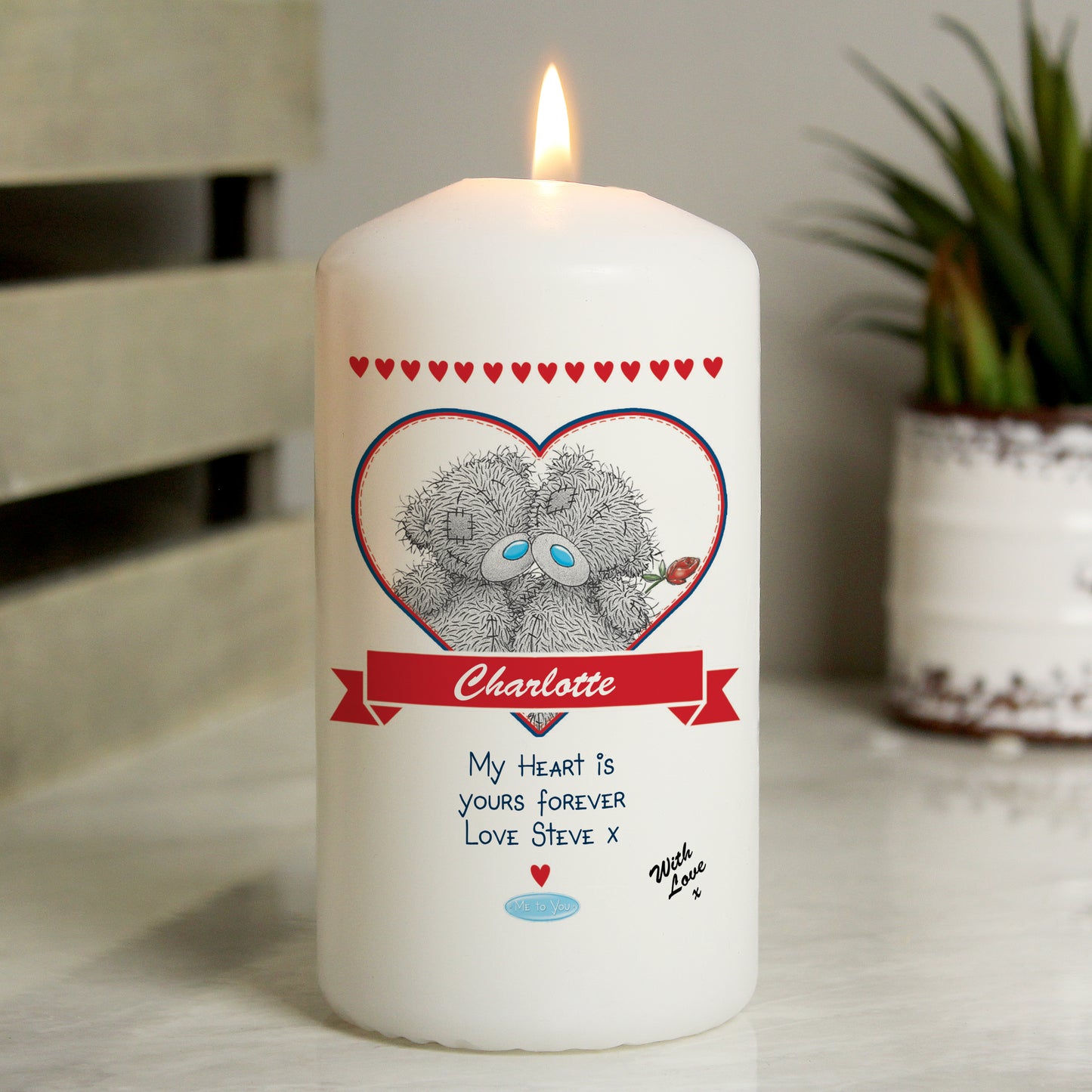 Personalised Me to You Couple Candle - Personalise It!