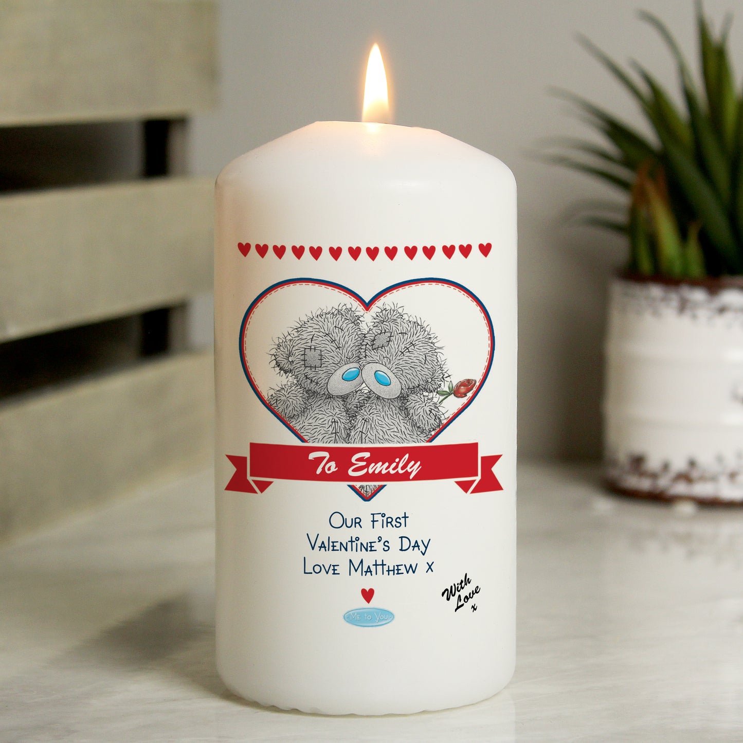 Personalised Me to You Couple Candle - Personalise It!