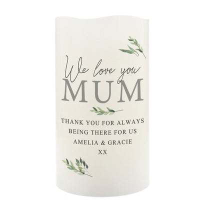 Personalised Botanical LED Candle - Personalise It!