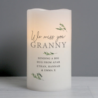 Personalised Botanical LED Candle - Personalise It!