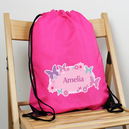 Personalised Butterfly Swim & Kit Bag - Personalise It!