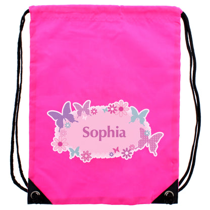Personalised Butterfly Swim & Kit Bag - Personalise It!