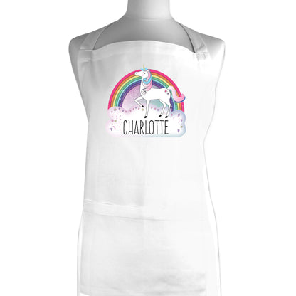 Personalised Unicorn White Apron - Personalise It!