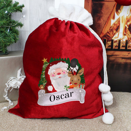 Personalised Christmas Santa Red Sack - Personalise It!