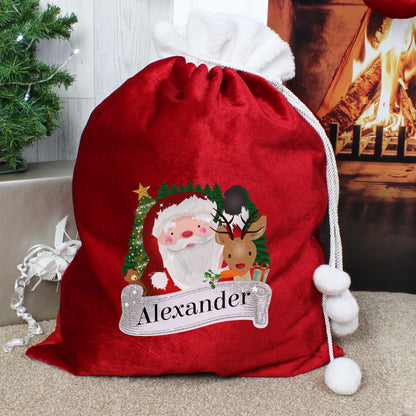 Personalised Christmas Santa Red Sack - Personalise It!