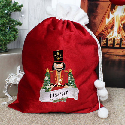 Personalised Nutcracker Red Sack - Personalise It!