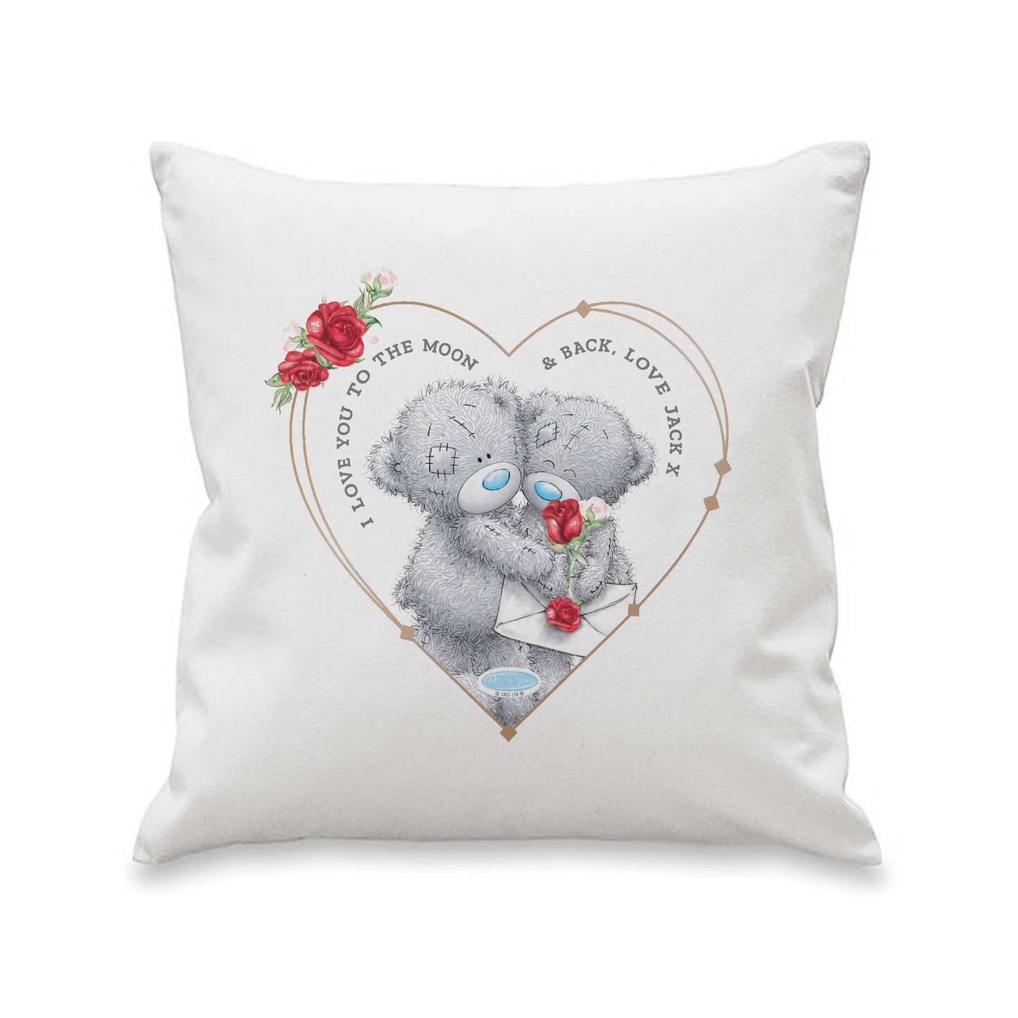 Personalised Me to You Valentine Cushion Cover - Personalise It!