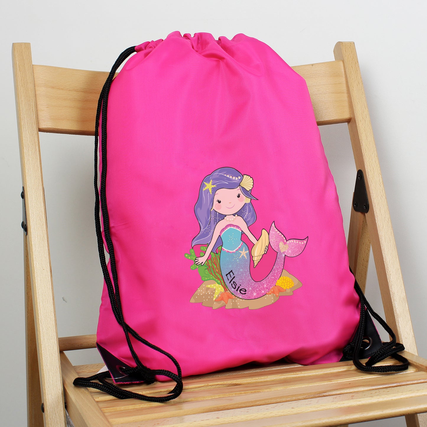 Personalised Mermaid Pink Swim Bag - Personalise It!