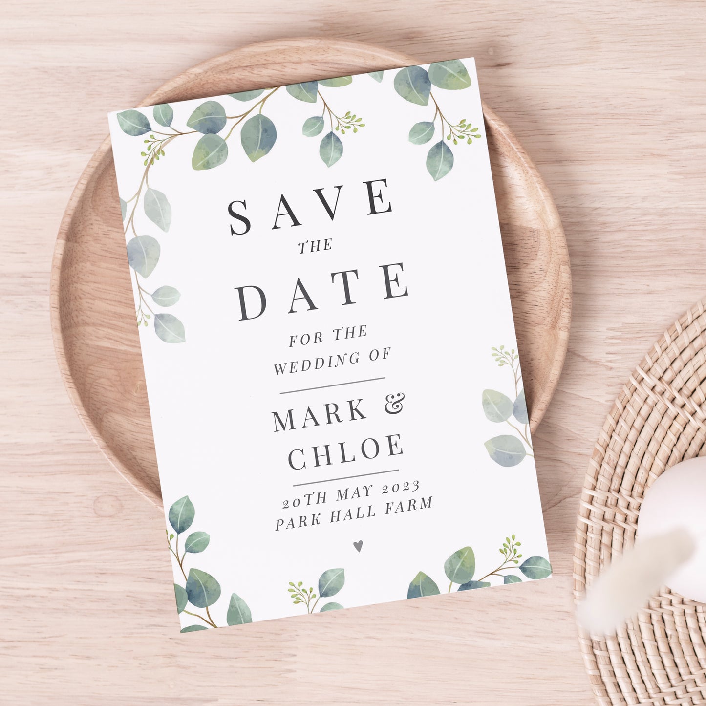 Personalised Botanical Save the Date Pack of 36 - Personalise It!