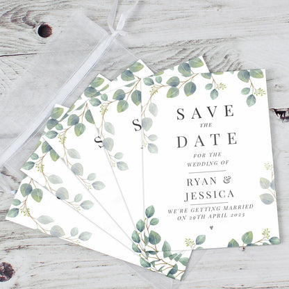 Personalised Botanical Save the Date Pack of 36 - Personalise It!