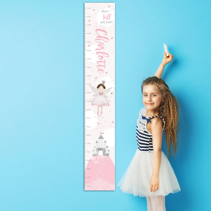 Personalised Fairy Princess Height Chart - Personalise It!