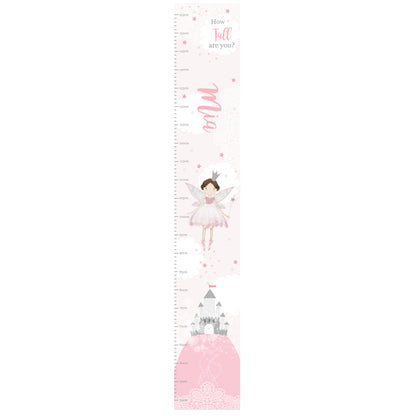 Personalised Fairy Princess Height Chart - Personalise It!