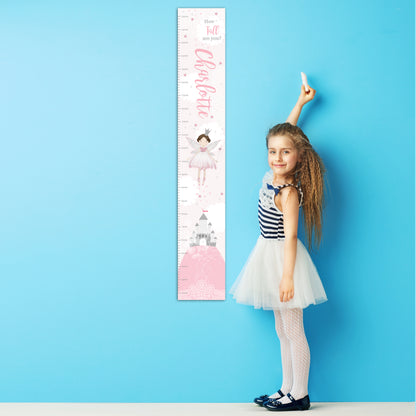 Personalised Fairy Princess Height Chart - Personalise It!