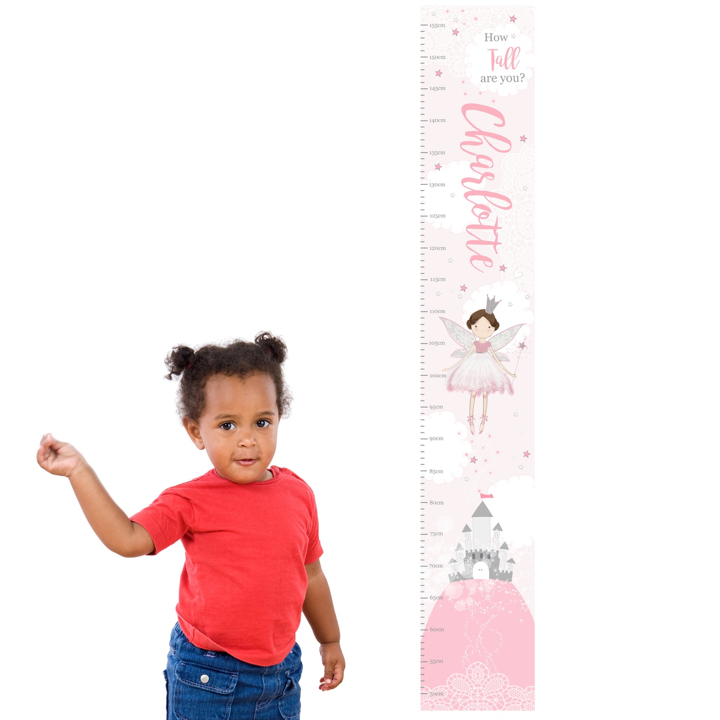 Personalised Fairy Princess Height Chart - Personalise It!
