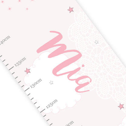 Personalised Fairy Princess Height Chart - Personalise It!