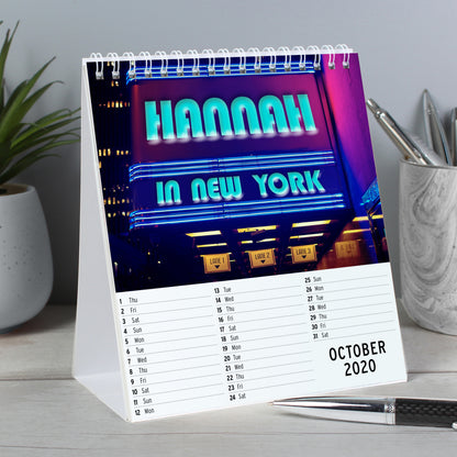 Personalised New York Desk Calendar - Personalise It!