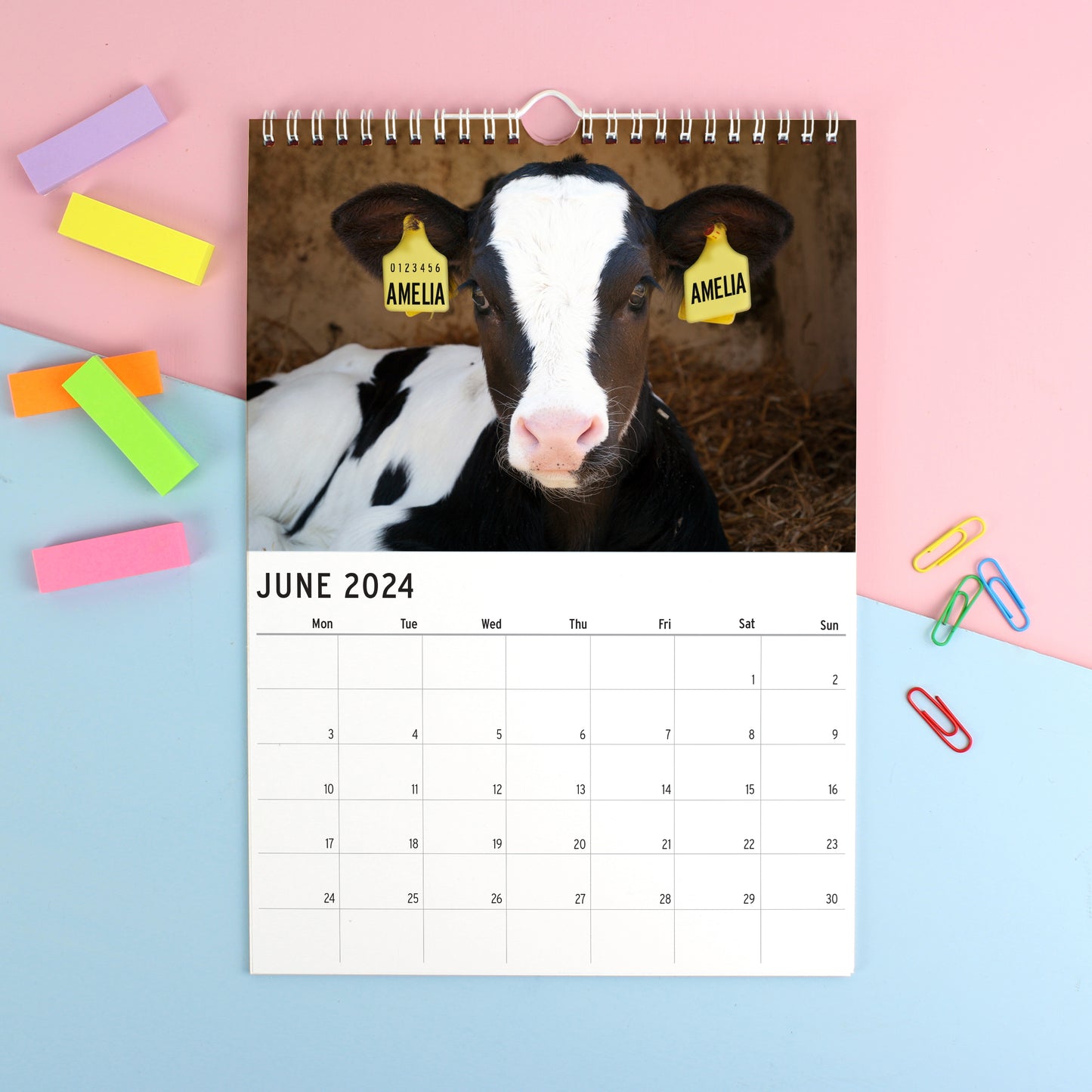 Personalised A4 Cute Animals Calendar - Personalise It!
