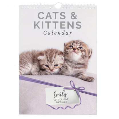 Personalised A4 Cats & Kittens Calendar - Personalise It!