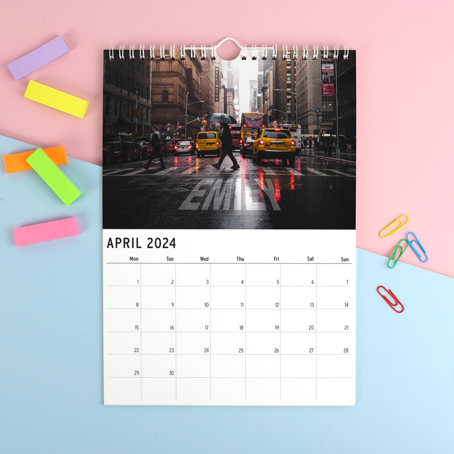 Personalised A4 New York Calendar - Personalise It!