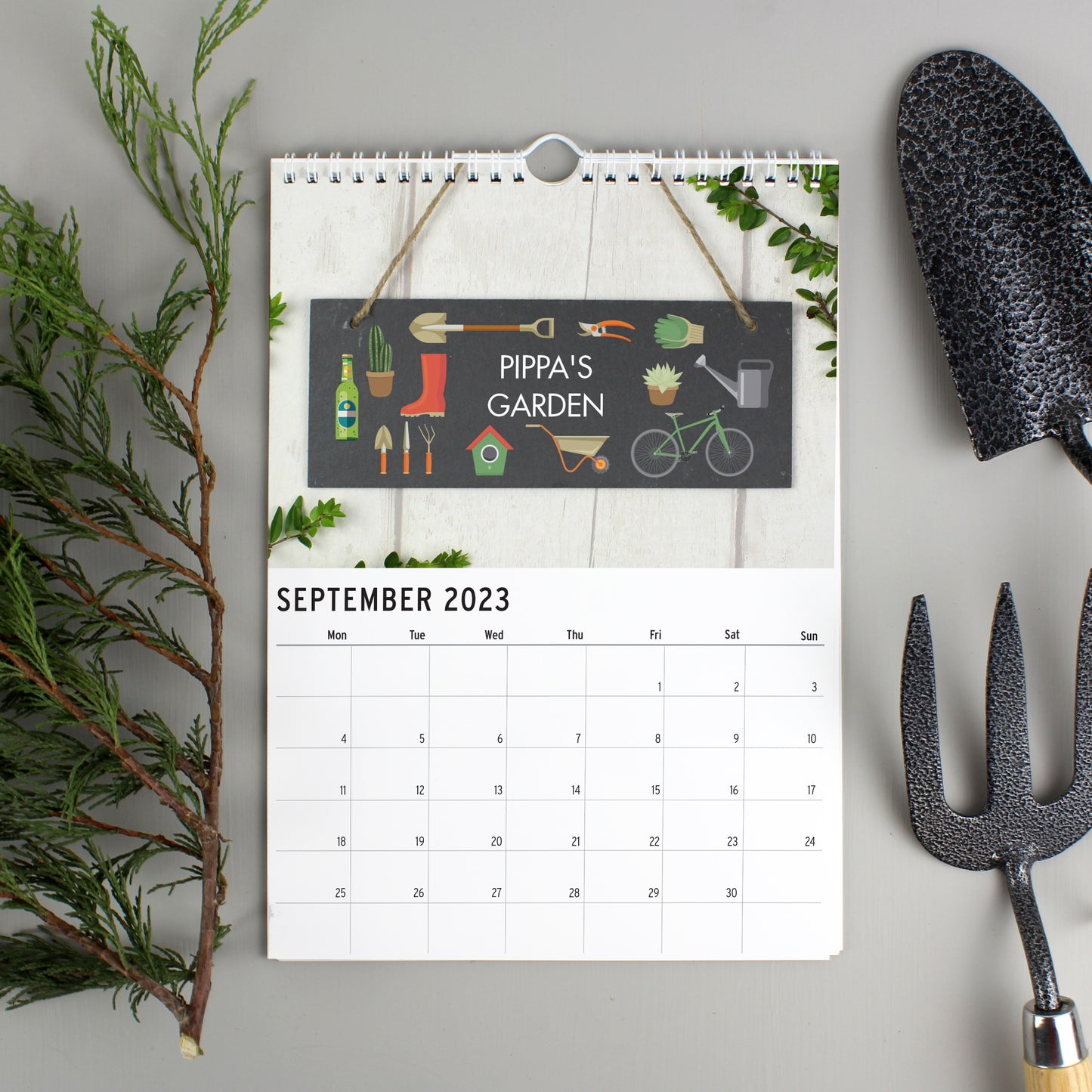 Personalised A4 Gardening Calendar - Personalise It!