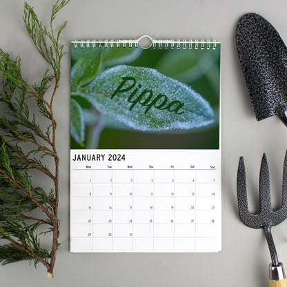 Personalised A4 Gardening Calendar - Personalise It!