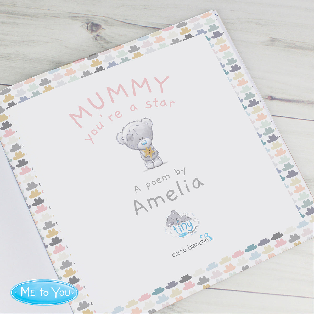 Personalised Tiny Tatty Teddy Mummy You're A Star, Poem Book - Personalise It!