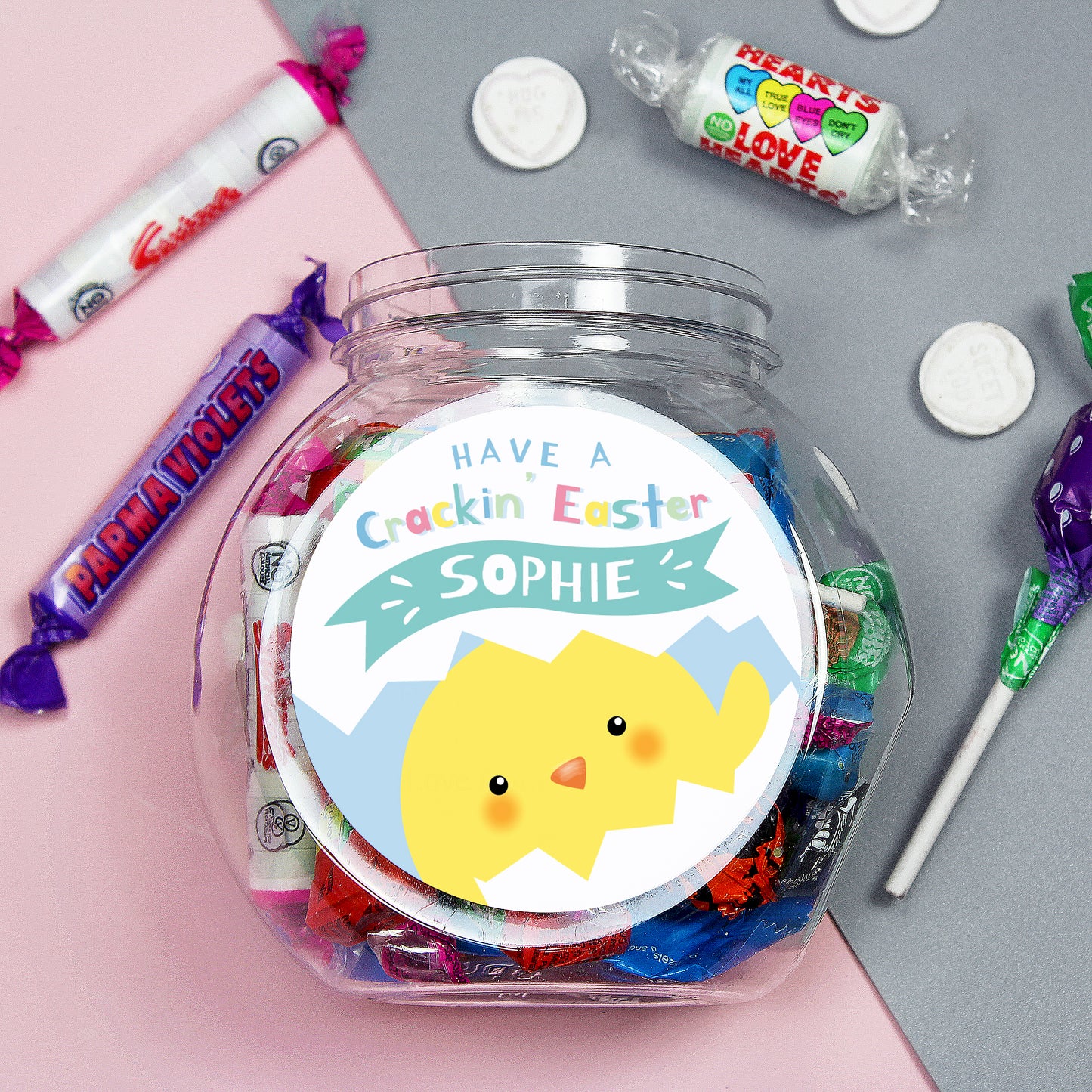 Personalised Have A Cracking Easter Sweets Jar - Personalise It!