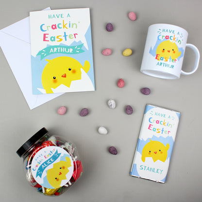 Personalised Have A Cracking Easter Sweets Jar - Personalise It!