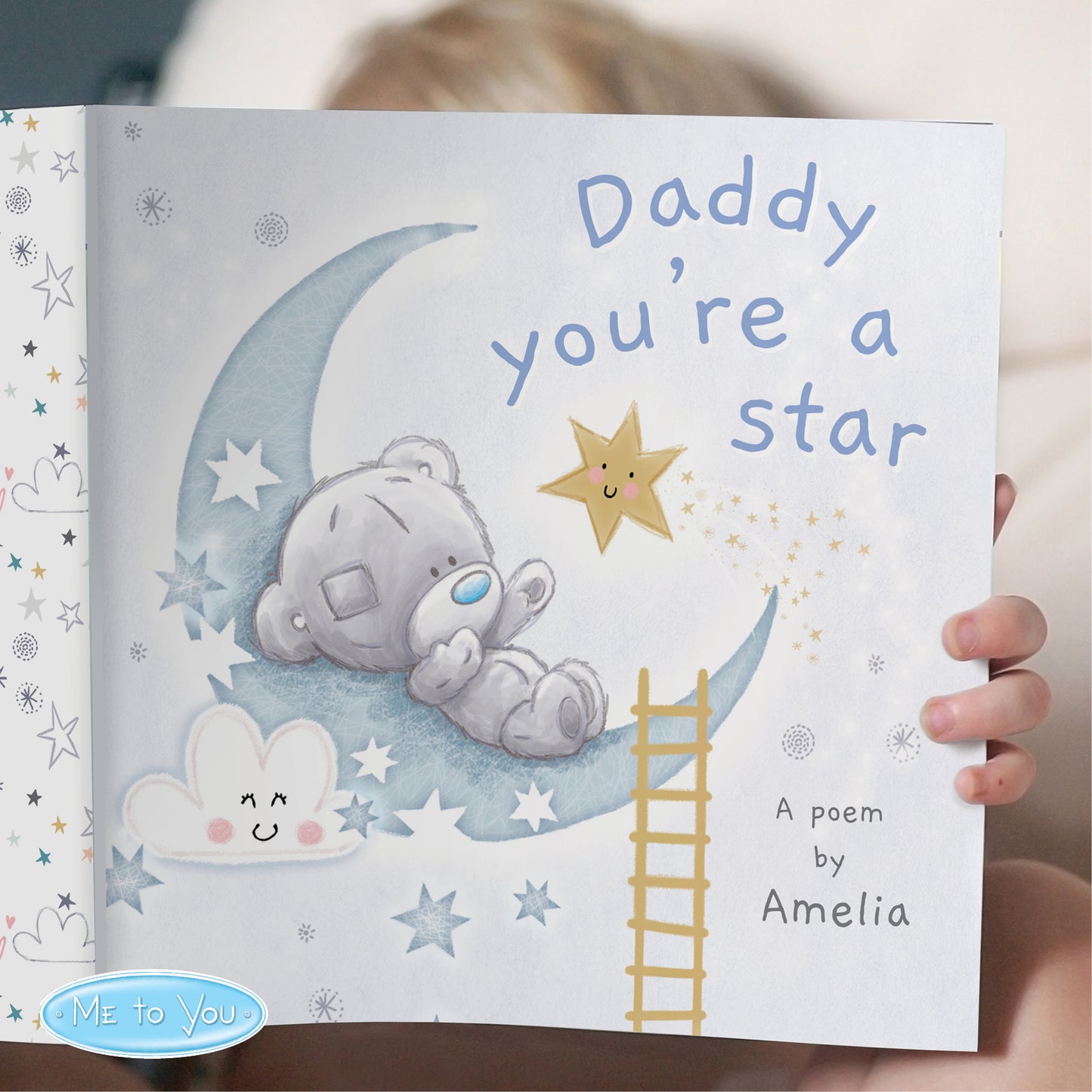 Personalised Tiny Tatty Teddy Daddy You're A Star Poem Book - Personalise It!