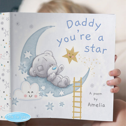 Personalised Tiny Tatty Teddy Daddy You're A Star Poem Book - Personalise It!
