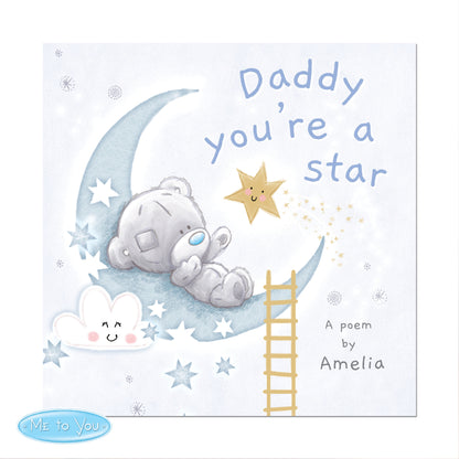 Personalised Tiny Tatty Teddy Daddy You're A Star Poem Book - Personalise It!