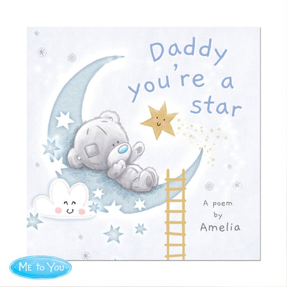 Personalised Tiny Tatty Teddy Daddy You're A Star Poem Book - Personalise It!