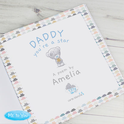 Personalised Tiny Tatty Teddy Daddy You're A Star Poem Book - Personalise It!